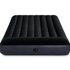 Materac dmuchany Intex dwuosobowy z pompką tłokową 191x137x25 cm