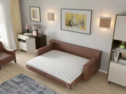 Materac nawierzchniowy 80x200 masujący topper z pianką Visco z pokrowcem