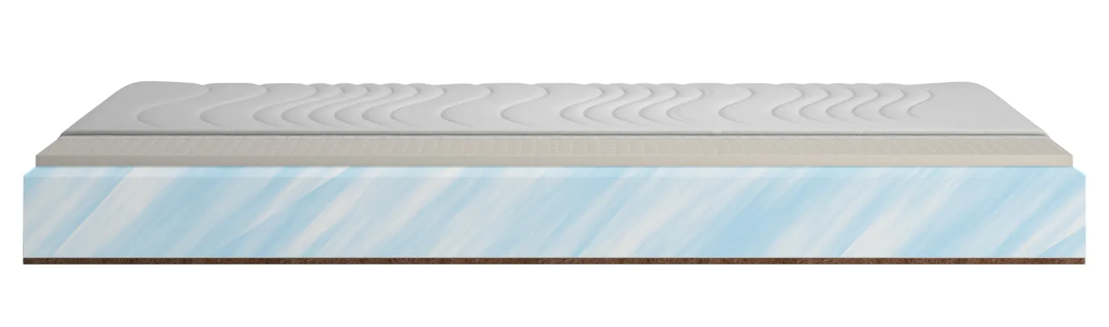 Materac piankowy 70x190 16cm Aqua + Latex + Kokos| Dwustronny H1/H3