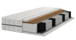 Materac pocket 7 stref 2x kokos H3/H5- 21/22 cm - 80x200 cm