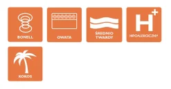 Materac 80x200 AVENDO PLUS bonell kokos