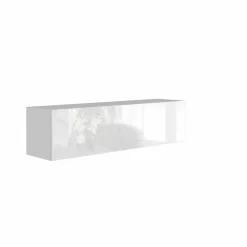 Meblościanka 175 cm do salonu PREMIUM biały/czarny