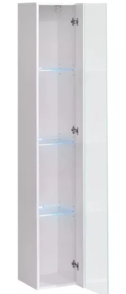 Meblościanka SWITCH LAMEL XVI dąb wotan/biała