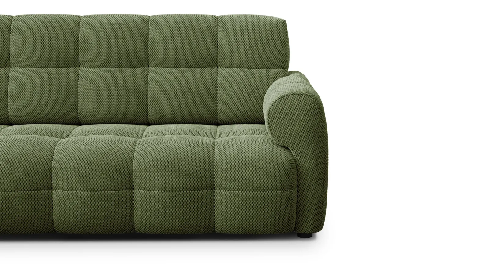 MELLOW sofa narożna 4 osobowa lewa, oliwkowa