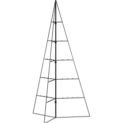 Metalowa choinka świąteczna do ozdobienia czarna 100 cm