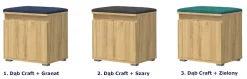 Minimalistyczna szafka na buty dąb craft + granat - Zylo