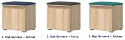 Minimalistyczna szafka na buty dąb sonoma + zielony - Marix