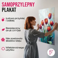 Naklejka samoprzylepna do salonu Feeby Rzeka Drzewa Krajobraz górski 30x20