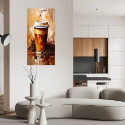 Naklejka samoprzylepna Feeby Kubek Kawa Napoje 40x80