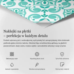 Naklejki na kafelki 10x10 cm Modne łuki 3D 24 szt.