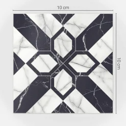Naklejki na kafelki 10x10 cm Regularny wzór marmuru 24 szt.