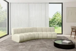 Narożnik lewostronny modułowy Montra-L1 - 290x174x70 cm Beżowy