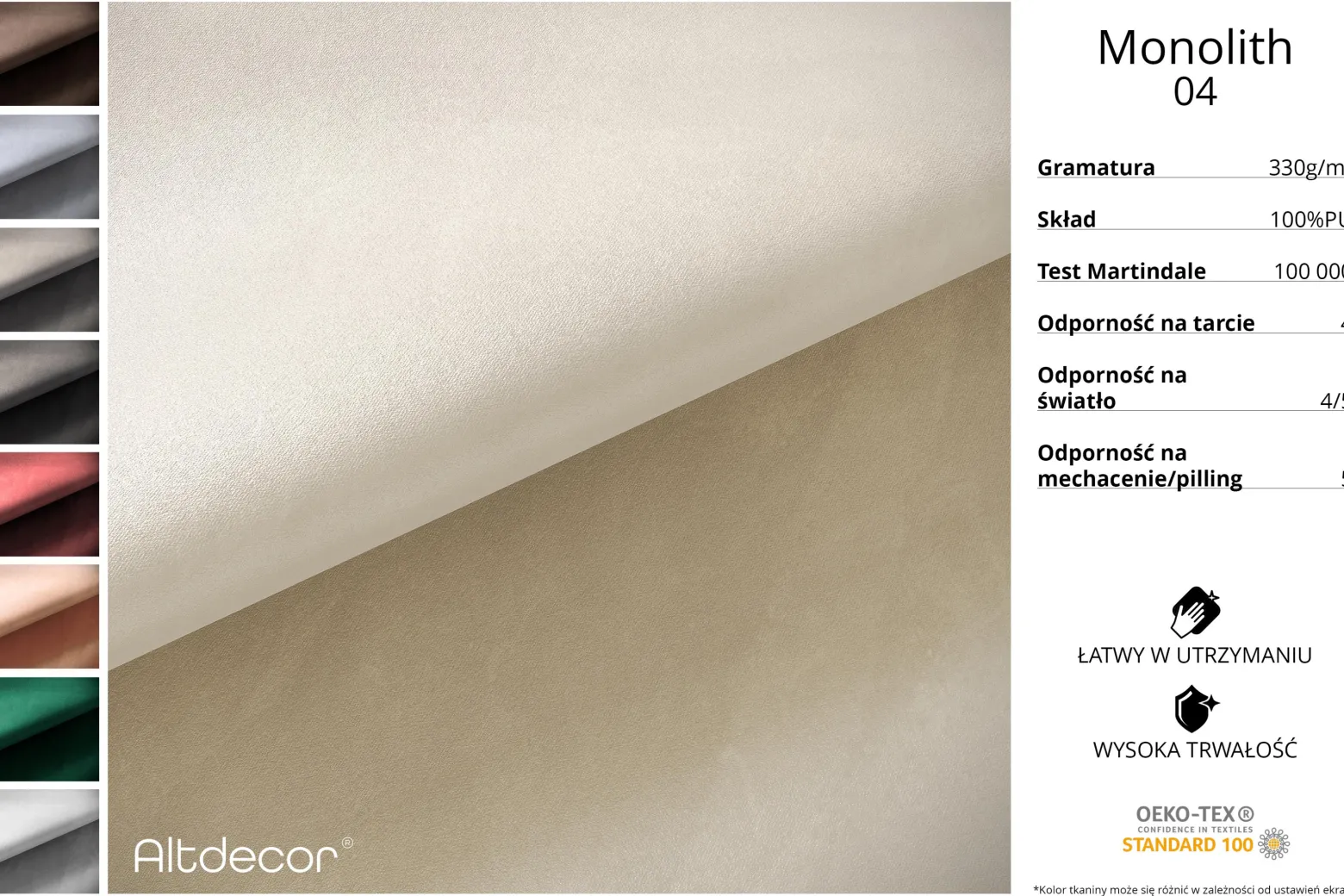 Narożnik lewostronny modułowy Montra-L1 - 290x174x70 cm Beżowy
