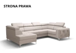 Narożnik orion max ii z funkcją spania 165x350x185cm Tkanina