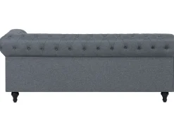 Narożnik rogówka chesterfield jasnoszary