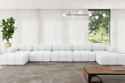 Narożnik uniwersalny modułowy TESSO-U3 475x160x70 cm Biały