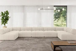 Narożnik uniwersalny modułowy GARVO-U3 475x190x70 cm Beżowy