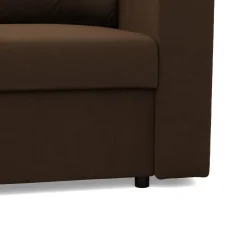Narożnik z funkcją spania, Rozkładany, Bonell, Pojemniki, Kolor Brązowy