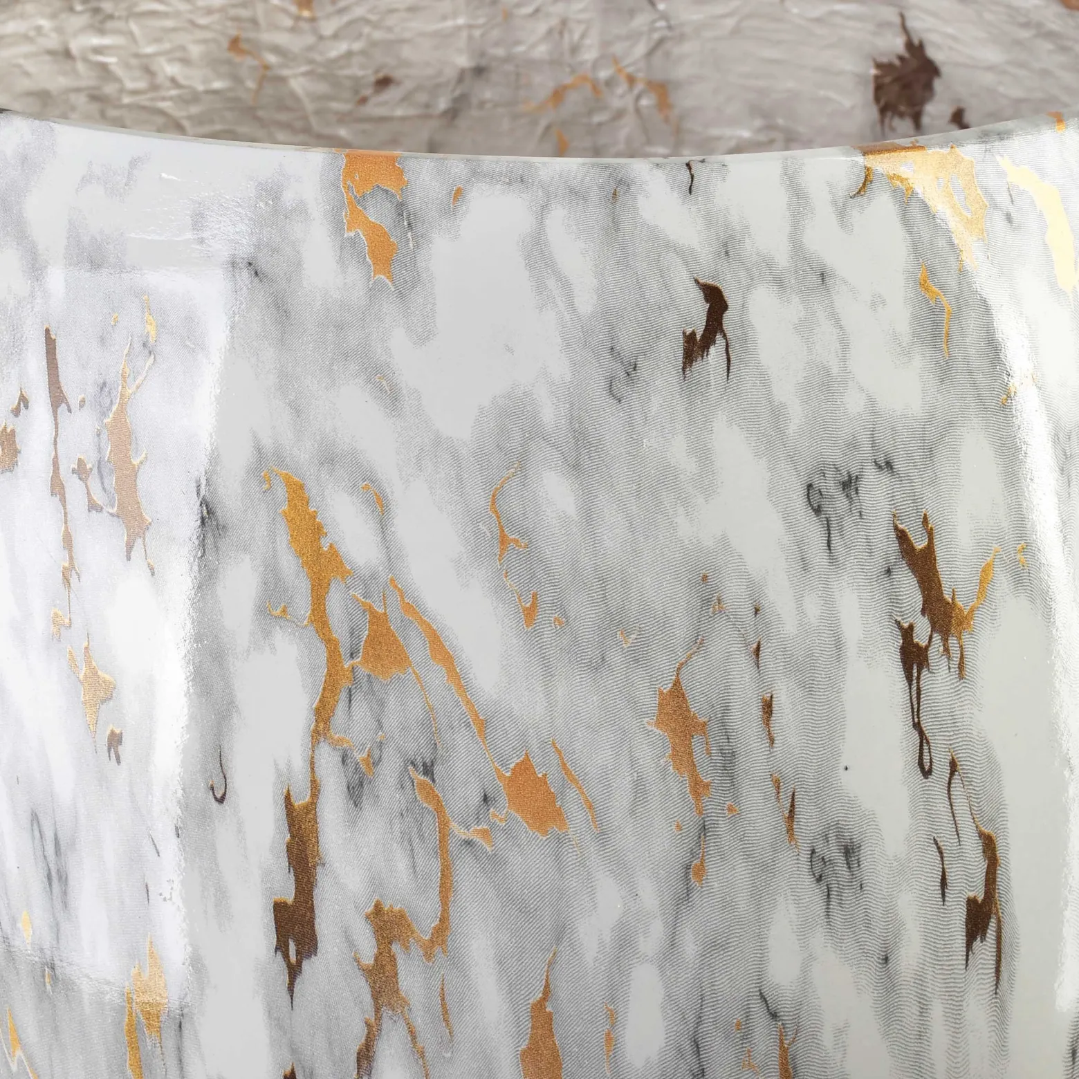 NEVA MARBLE Komplet 3 osłonek ceramicznych 42,5x42,5x39/28x28x27/20x20x19cm