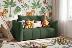 Nowoczesna Sofa Kanapa Dziecięca FLOW Funkcja spania + pojemnik na pościel