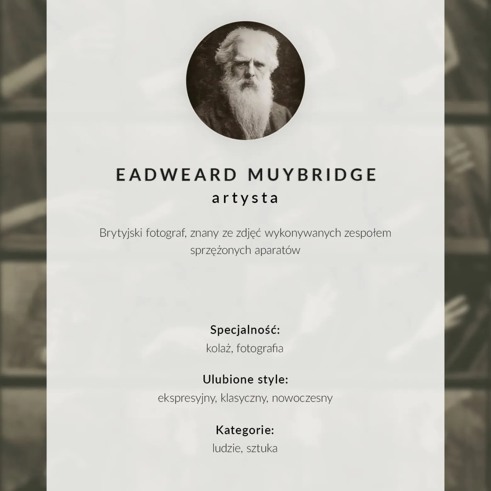 Nowoczesne plakaty A4 Kobieta machająca chusteczką (1887) E. Muybridge’a