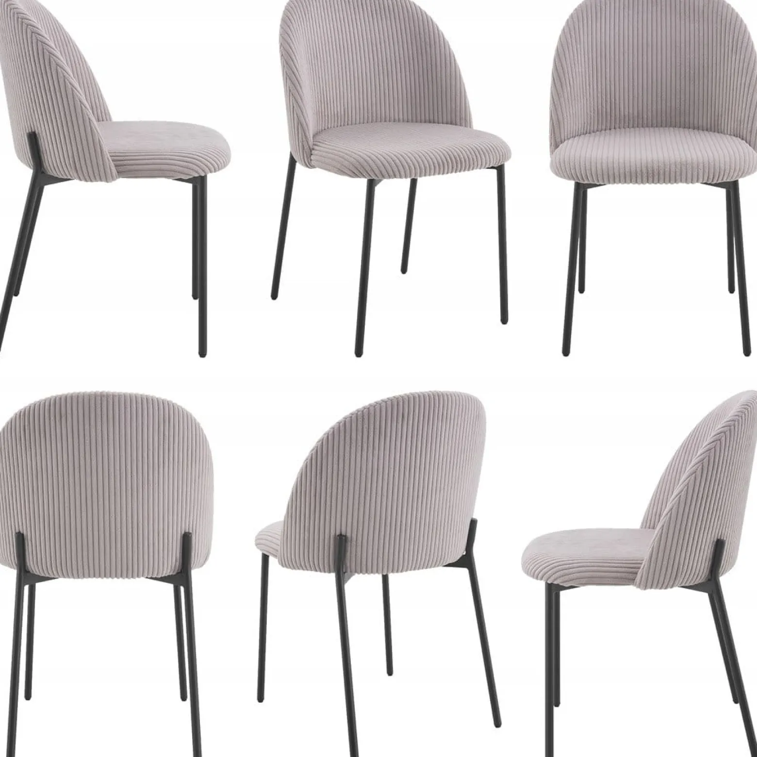 Nowoczesne stylowe krzesło Ines KT207 sztruks taupe