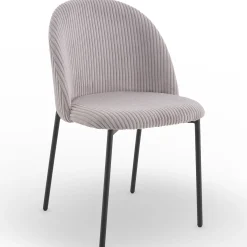 Nowoczesne stylowe krzesło Ines KT207 sztruks taupe
