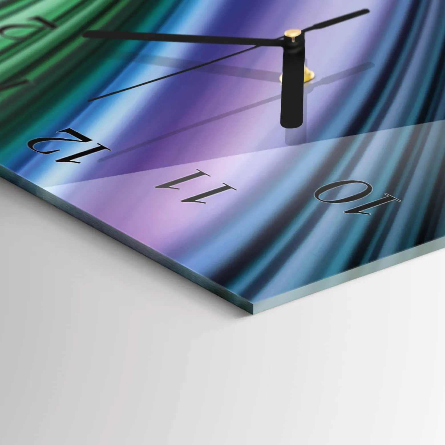 Nowoczesny zegar 30x60 Abstrakcyjne Linie design na ścianę