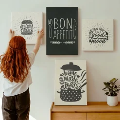 Obraz canvas 4 częściowy Grafika kulinarna |40x40, 40x60| Wallfluent