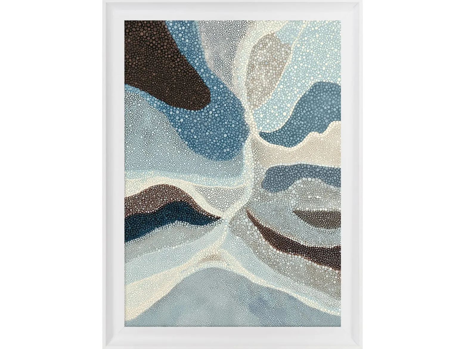 Obraz w ramie Blue Flows No.1 58x78 cm