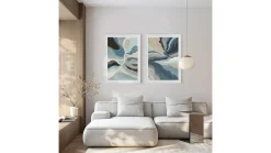 Obraz w ramie Blue Flows No.1 58x78 cm