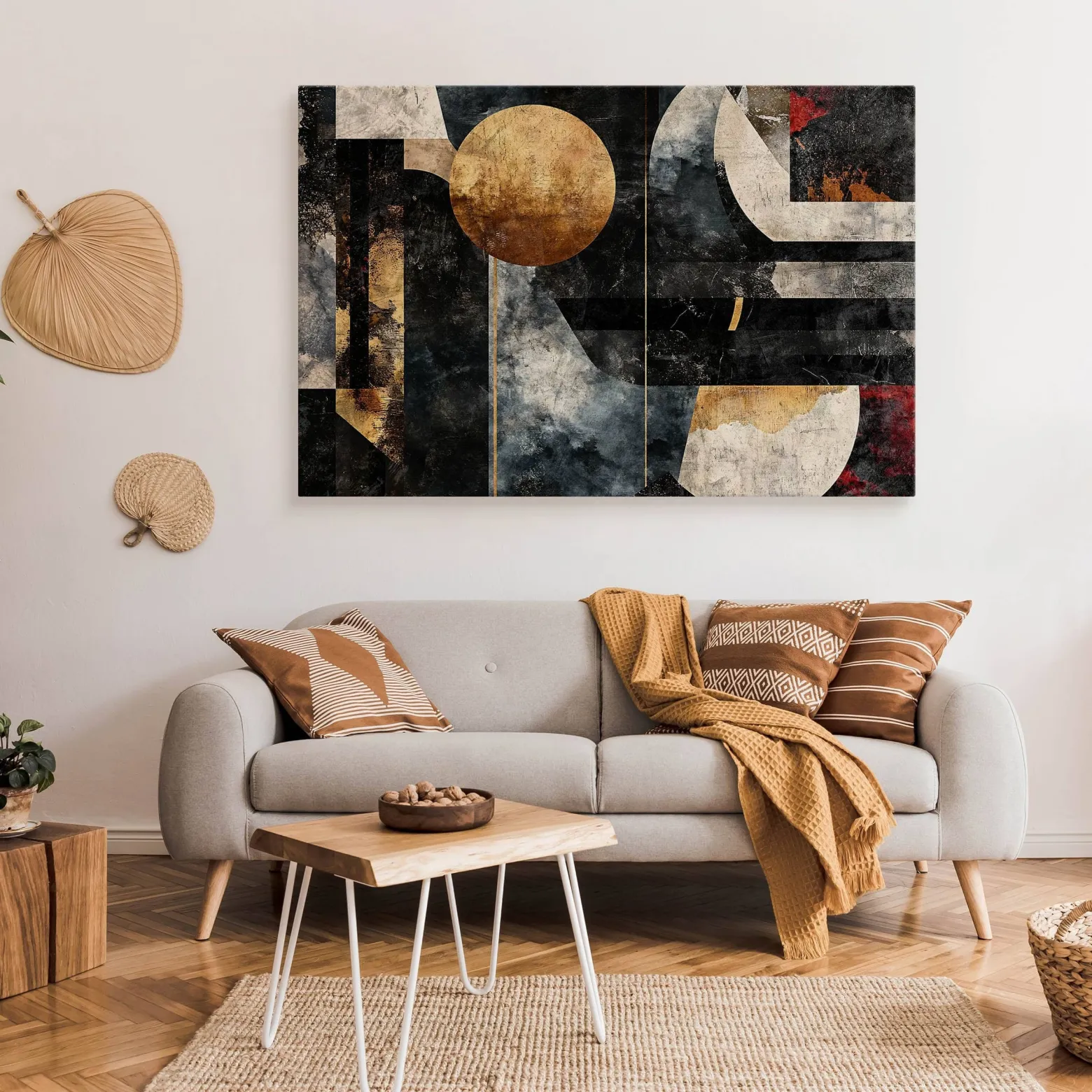 Obraz Abstrakcyjne Kształty Geometryczne 30x20cm