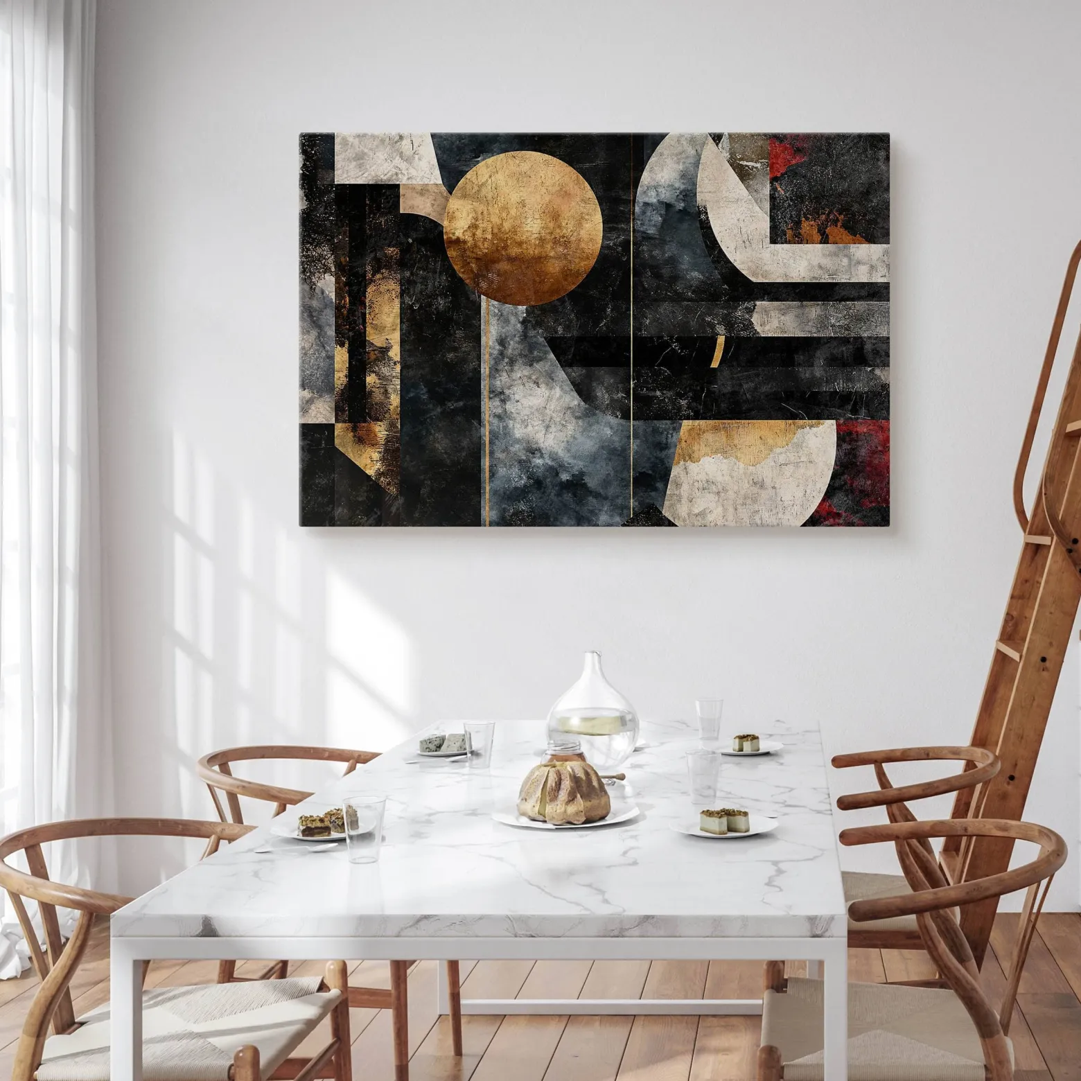 Obraz Abstrakcyjne Kształty Geometryczne 30x20cm