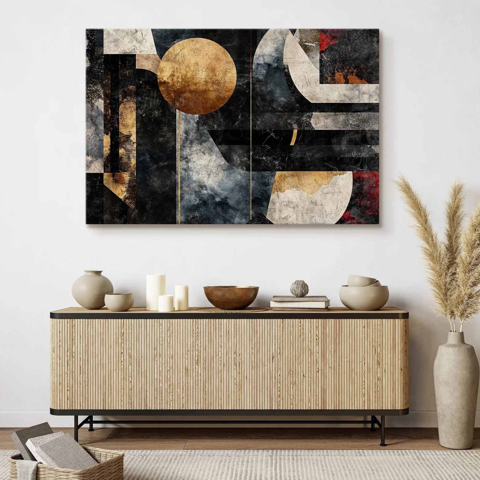 Obraz Abstrakcyjne Kształty Geometryczne 30x20cm