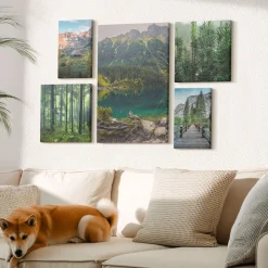 Obraz canvas 5 części Góry i lasy|20x30, 30x30, 40x60|Wallfluent