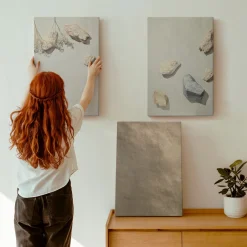 Obraz canvas 3 częściowy Kamienna plaża | 3x40x60 | Wallfluent