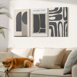 Obraz canvas 3 częściowy Minimalistyczne formy | 3x40x60 | Wallfluent