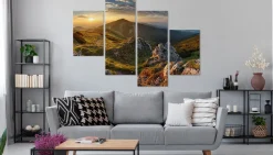 Obraz 4 Częściowy PEJZAŻ GÓRSKI Natura 3D 80x50cm