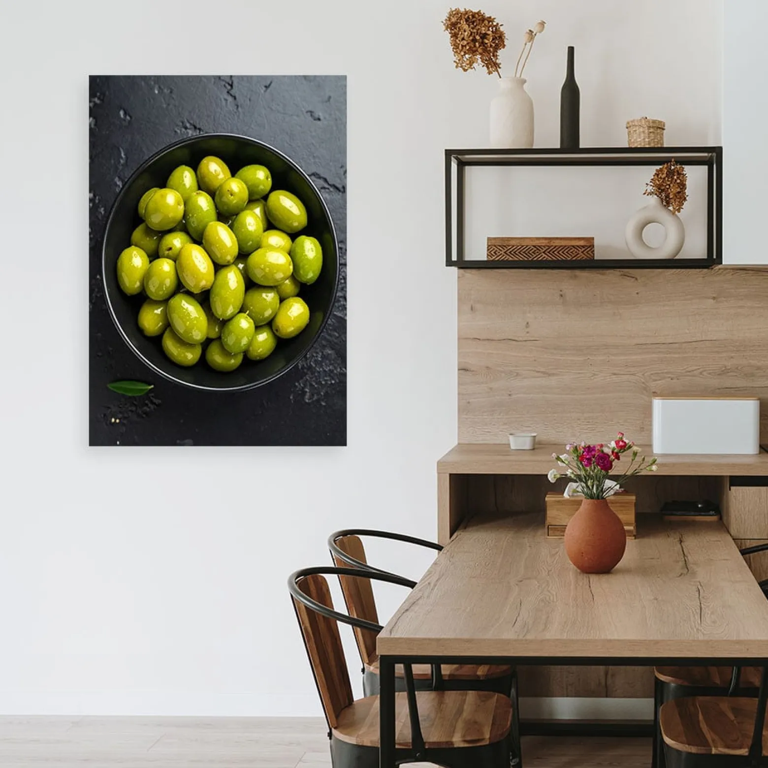 Obraz do kuchni jadalni, Oliwki owoce 20x30