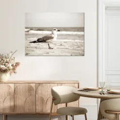 Obraz do salonu kuchni biura, Mewa ptak morze plaża natura 30x20