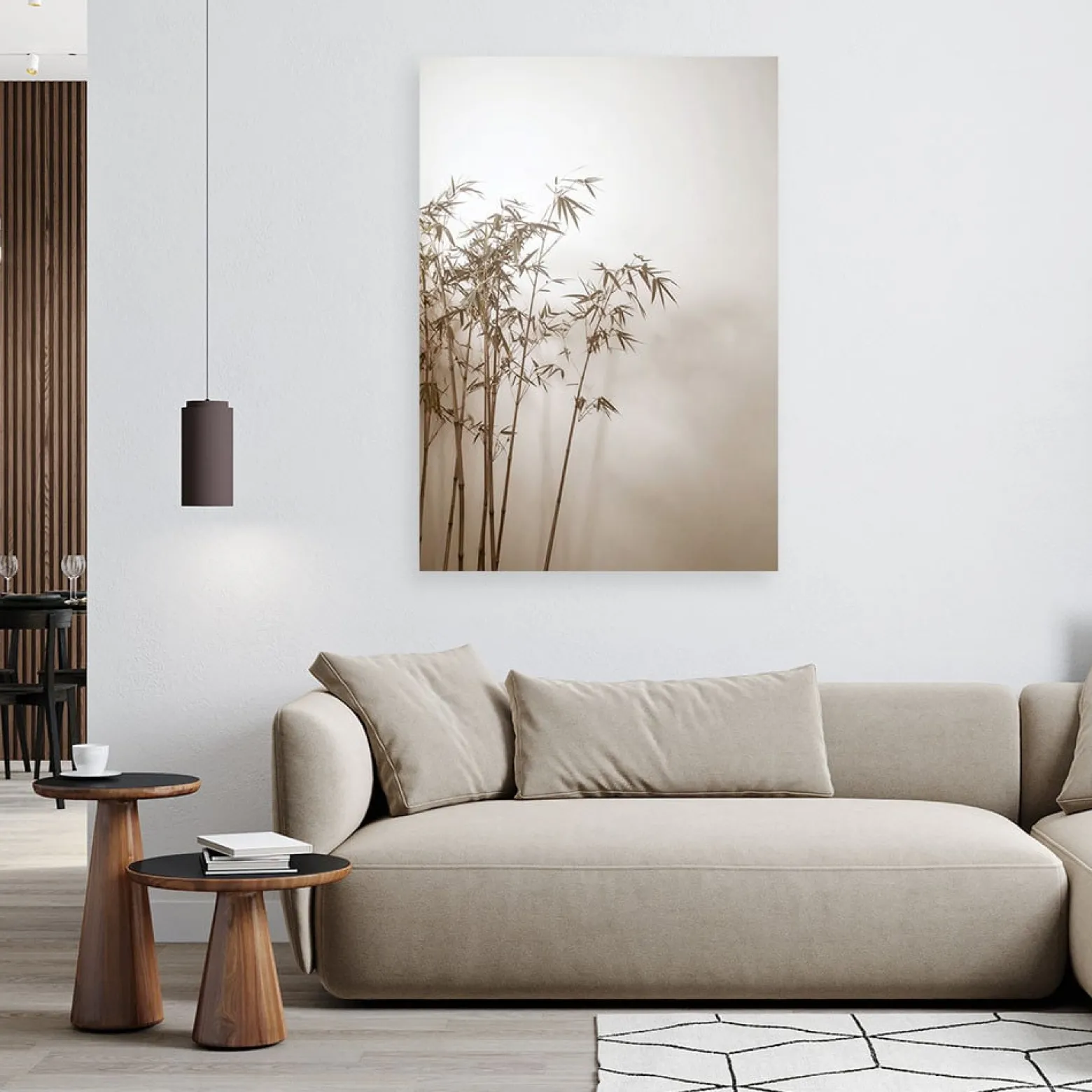 Obraz do salonu kuchni biura, Trawa pampasowa rośliny 20x30