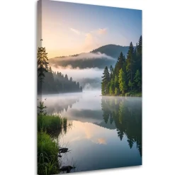 Obraz do salonu sypialni biura, Krajobraz jezioro góry natura 20x30