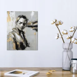 Obraz Do Salonu Sypialni Kobieta Twarz Glamour Na Płótnie Ścianę 60X40