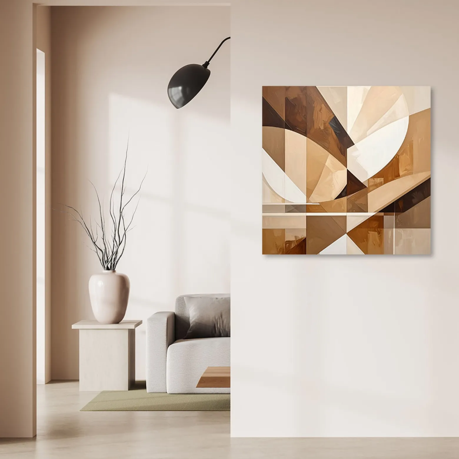 Obraz do salonu sypialni kuchni, Kształy Figury Geometryczna 20x20