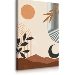 Obraz Słońce Księżyc W Stylu Boho 20x30cm