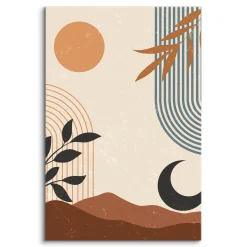 Obraz Słońce Księżyc W Stylu Boho 20x30cm