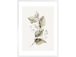 Obraz w ramie Delicate Watercolor Leaf No.1 53x73 cm