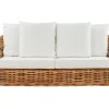 Ogrodowa sofa rattanowa z poduszkami