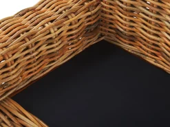 Ogrodowa sofa rattanowa z poduszkami