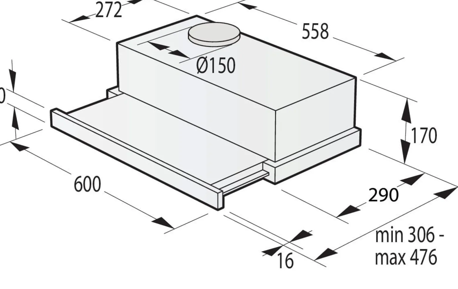 Okap teleskopowy GORENJE TH60E3X